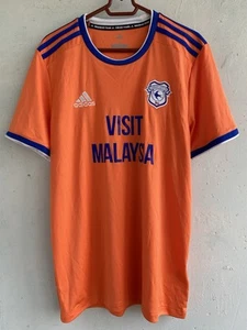 CARDIFF CITY AWAY 2019 2020 FUSSBALL TRIKOT ADIDAS M SHIRT SOCCER HERREN ORANGE - Bild 1 von 10
