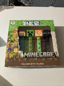 Minecraft PEZ Spender 4 Steve, Alex, Creeper und Enderman Neu! Box Set - Bild 1 von 6