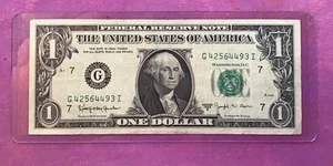 1963B JOSEPH W. BARR DOLLAR BILL G 42564493 I - Picture 1 of 2