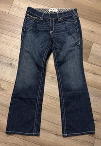 Ariat Real Denim Jeans Women 32s Blue Mid Rise Bootcut Thick Stitched Denim W32” - Picture 1 of 12