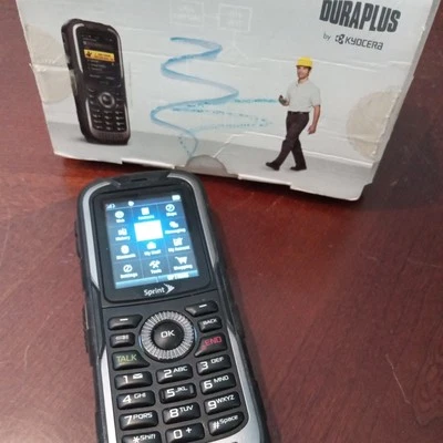 Kyocera DuraPlus E4233 - Black (Sprint) PTT 3G Rugged Military Grade Cell Phone  - Image 1 of 4