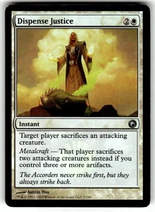 FOIL MTG NM Dispense Justice Scars of Mirrodin Regular - Picture 1 of 2