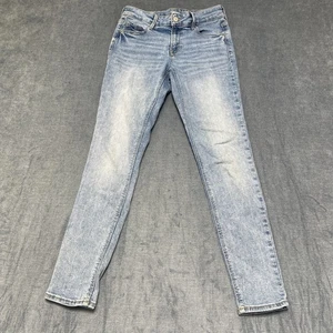 Old Navy Jeans Womens 2 26x28 Blue Cotton Mid Rise Rockstar Super Skinny Leg - Picture 1 of 14