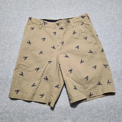 Pantalones Cortos IZOD Agua Salada Para Hombre Talla 32 Caqui Chino Azul Marino Estampado Langosta Foto 1 de 4