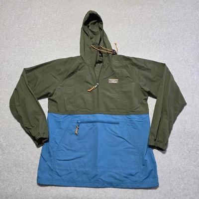 LL Bean Anorak куртка женщин маленький 1/2 молнии Colorblock 500908 ветровка - Изображение 1 из 4