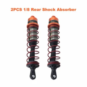 4x Amortiguador Delantero/Trasero Metal Amortiguador Suspensión para 1/8 HSP HPI Buggy Car - Imagen 1 de 28