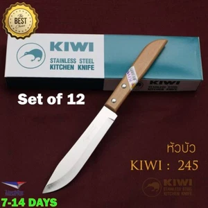 Set of 12 Kiwi Butcher Knife Kitchen Utility Knife 5 Inch No. 245 Carving Knife - Picture 1 of 6