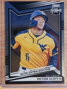 2022 Elite Extra Edition Victor Scott II /999 #157 St. Louis Cardinals
