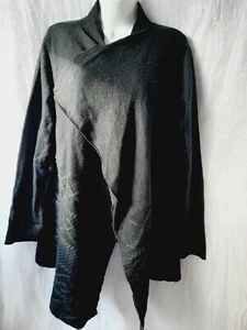Iz Byer Black Sz Large Open Sweater - Picture 1 of 4