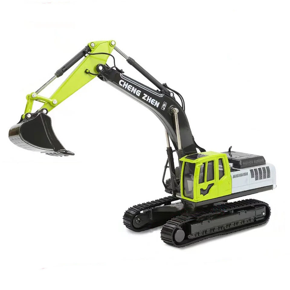 1:50 Excavator Construction Vehicle Model Diecast Toy Car Toys for Boys Green - Image 1 of 4
