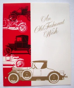 Old Fashioned cars Avon win-a-Mustang vintage Father'sDay greeting card *LL11 - Picture 1 of 3