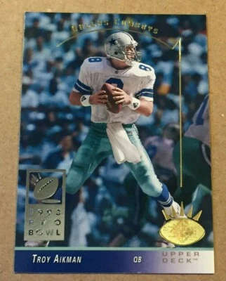 1993 UPPER DECK SP TROY AIKMAN COWBOYS #64 NICE CARD - Image 1 of 4