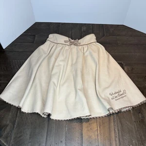 MIZZO PIANO JUNIOR GIRL CLASSY BEIGE SKIRT WITH INNER SHORTS & two side pocket - Picture 1 of 12