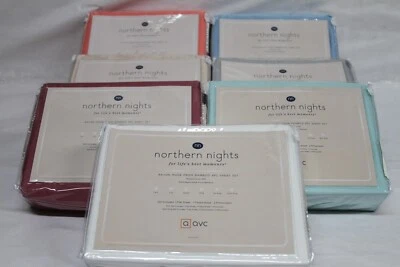 Northern Nights 100% Rayon Made Bamboo Silky Smooth Sheet Sets NEW!