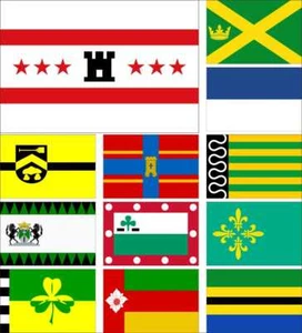 Países Bajos Drenthe Bandera Coevorden Emmen Meppel Noordenveld Tynaarlo Westerveld - Imagen 1 de 16