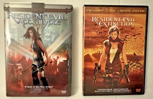 Resident Evil Apocolypse & Extinction (DVD's) - Picture 1 of 7