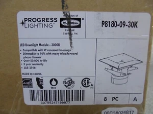 Progress Lighting Retrofit Square Progress Lighting 4 in. Brushed Nickel 8PK - Picture 1 of 6