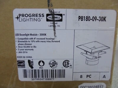 Progress Lighting Retrofit Square Progress Lighting 4 in. Brushed Nickel - 8PK - Image 1 of 4