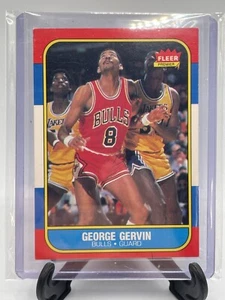 1986/87 Fleer Basketball Set Break George Gervin Chicago Bulls #36 - Picture 1 of 2