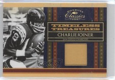 2008 Donruss Classics Timeless Treasures Jerseys Prime /25 Charlie Joiner HOF