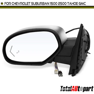 Espejo retrovisor cromado para conductor Chevy Suburban 1500/2500 Tahoe GMC Yukon Yukon XL 1500 Foto 1 de 4