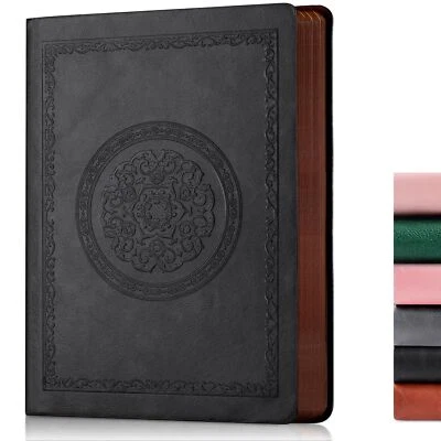 FETINAR 300 Pages Leather Vintage Journal Notebook,Softcover Leather Lined Journal No...