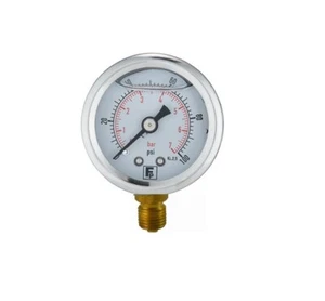 Fuel Performance Glycerine Filled Pressure 40mm Gauge 0-100PSI (0-7 BAR) - Picture 1 of 2
