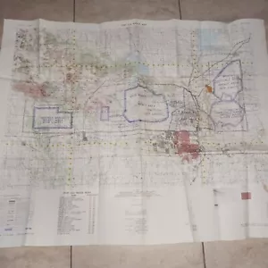 Mapa de rango Fort Sill 1975 de colección para entrenamiento de campo topográfico 2-DMA original - Imagen 1 de 23