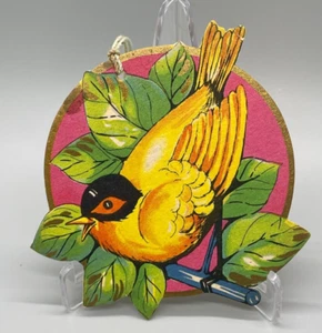 Unused Vintage Art Deco Bridge Tally Yellow Bird, Hallmark Cards 1920's-30's - Picture 1 of 2
