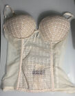 Victorias Secret corset bustier  36C boned eyelash lace lined sheer