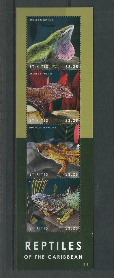 ST Kitts / Year 2014 Issue . Reptiles Of The caribbean . MNH - Image 1 of 1