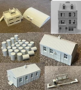 WW2 RAF Tower Nissen Hut Oil Drums Pilot Dispersal Hut Pub, Guard Hut 28mm scale - Picture 1 of 42