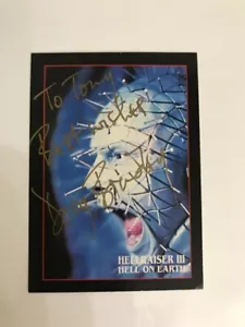 1992 Eclipse Hellraiser Card #69 Pinhead Signed By Doug Bradley/Free Shipping! - Picture 1 of 1