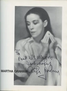 Martha GRAHAM (1894–1991): Signed Souvenir Program (DANCE) (CHOREOGRAPHY) - Picture 1 of 2