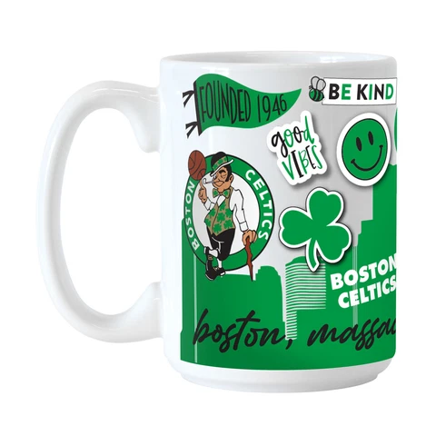 Boston Celtics 15oz. Native Ceramic Mug Cover