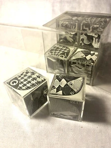 Vintage 1990s MCEscher Block Cube Puzzle By Pussycat - Germany Art No. 805050 - Bild 1 von 7