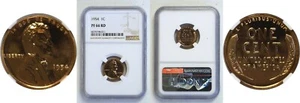 1954 1C Lincoln Cent Proof NGC PF 66 RD (Red) - Picture 1 of 3