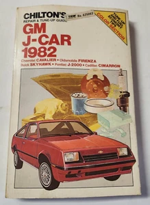 Chilton's Repair & Tune-Up Guide for 1982 GM J-Cars - Cavalier Firenza Skyhawk - Bild 1 von 2