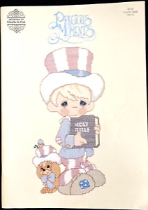 Gloria & Pat PRECIOUS MOMENTS PM-15 UNCLE SAM Counted Cross Stitch Booklet