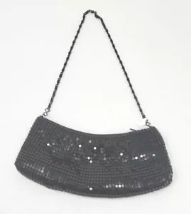 Small Evening Handbag, Metal Mesh Purse, Ladies Accessories, Color Black - Picture 1 of 4