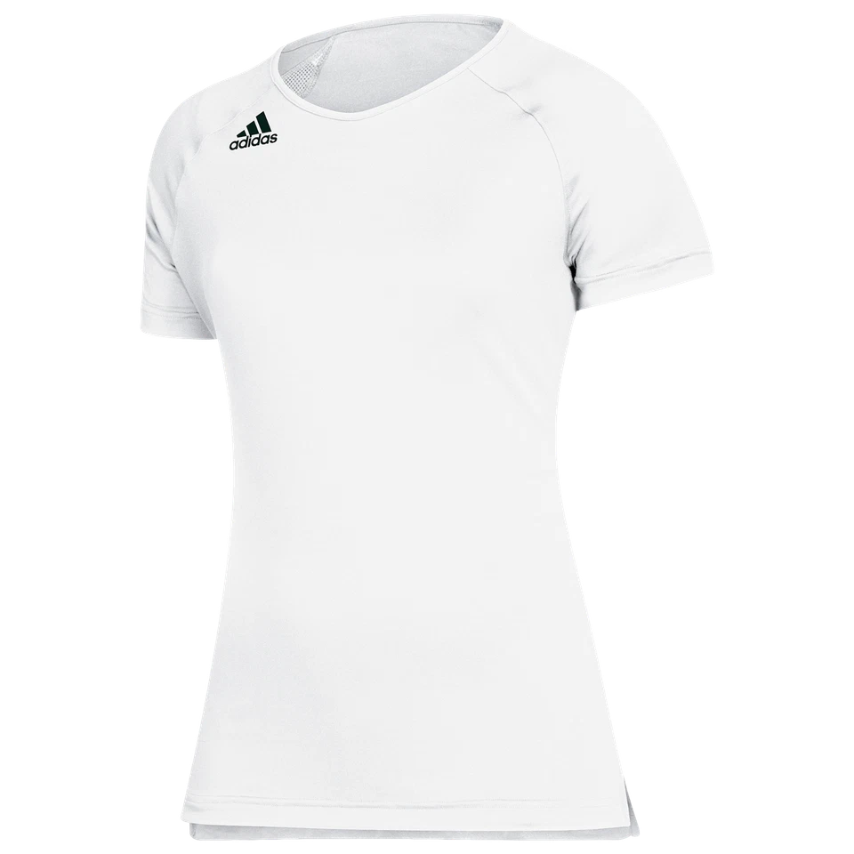 Adidas HILO Women's Short Sleeve Volleyball Jersey (L) LARGE White DP4343