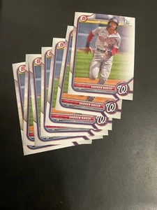 Darren Baker 2022 Bowman Lote x7 Washington Nationals Prospect BP-131 - Imagen 1 de 2