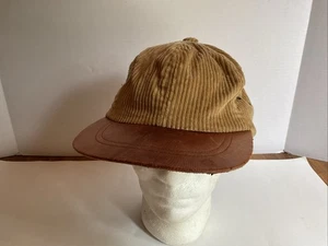 Cappello Stetson vintage velluto a coste pelle strapback berretto pelle di daino UNION MADE IN USA - Foto 1 di 11