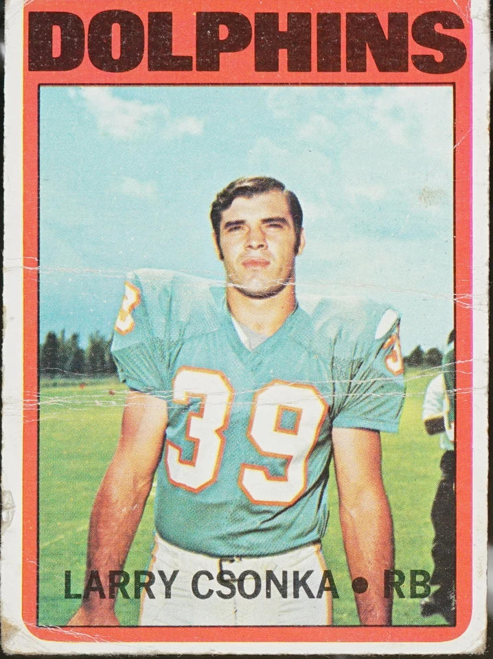 1972 Topps Football Larry Csonka #140 VG - Image 1 of 1