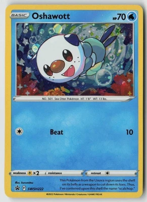 Oshawott - (Cosmo Holo) SWSH222 - SWSH: Sword & Shield Promo Cards Holo - PTCG - Image 1 of 2