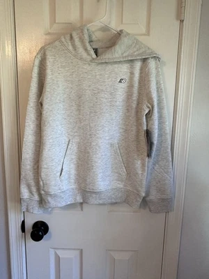 Sudadera con capucha informal de lana premium New Balance para niños, avena brezo, talla LG 14/16, Foto 1 de 4