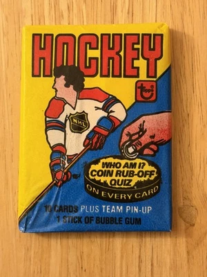 1980-81 Topps Hockey unopened  Gretzky, Bourque Wax Pack - Image 1 of 4
