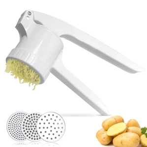 Potato Ricer, Potato Masher for Potatoes with 3 Interchangeable Discs, Large ... - Picture 1 of 7