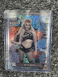 2025 Topps Chrome WWE x Cactus Jack Alexa Bliss Aqua Shimmer Refractor /199 - Picture 1 of 4
