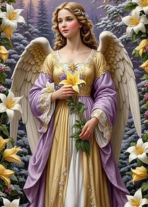 Kits de pintura de diamantes para adultos ángel diamantes pintura artística con... - Imagen 1 de 8